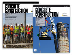 Concrete Construction Magazine Subscription Application